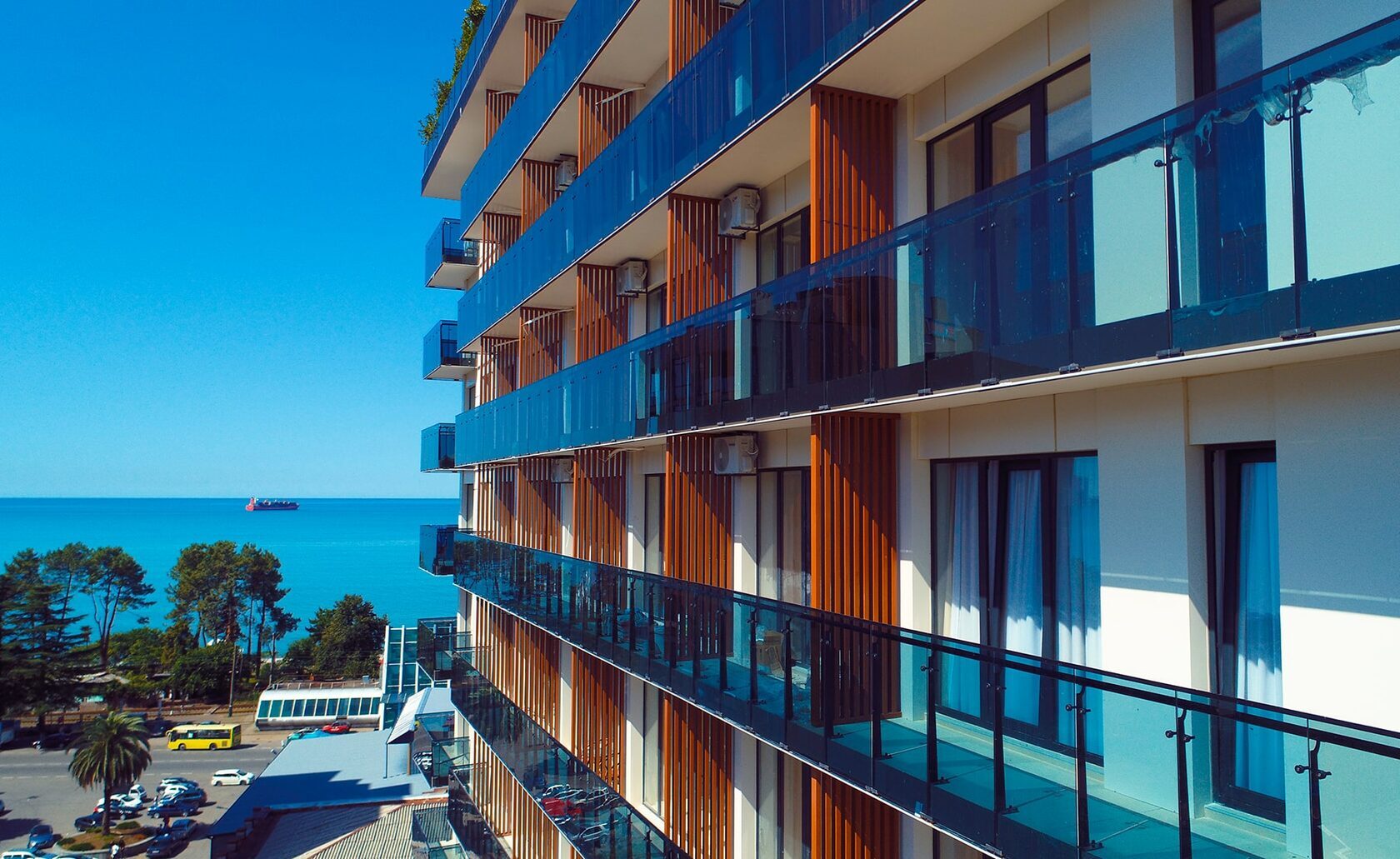 Photograph of the NEXT Green façade
